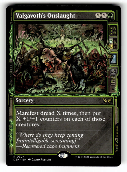 Valgavoth's Onslaught (Showcase) – 324 DSK: Duskmourn: House of Horror R NM