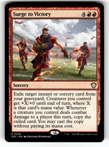 Surge to Victory – 256 SOC: Commander: Secrets of Strixhaven R NM