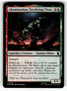 Abomination, Terrifying Titan – 198 MSH: Marvel Super Heroes U Foil NM
