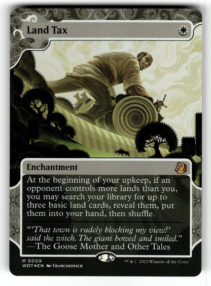 Land Tax – 9 WOT: Wilds of Eldraine: Enchanting Tales M Foil NM