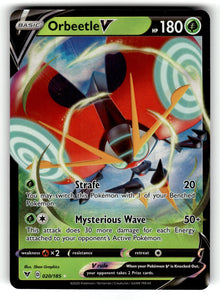 Orbeetle V – 020/185 SWSH04: SWSH04: Vivid Voltage Ultra Rare Holo NM