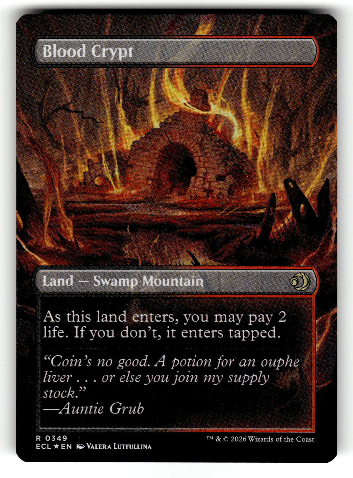 Blood Crypt (Borderless) – 349 ECL: Lorwyn Eclipsed R Foil NM