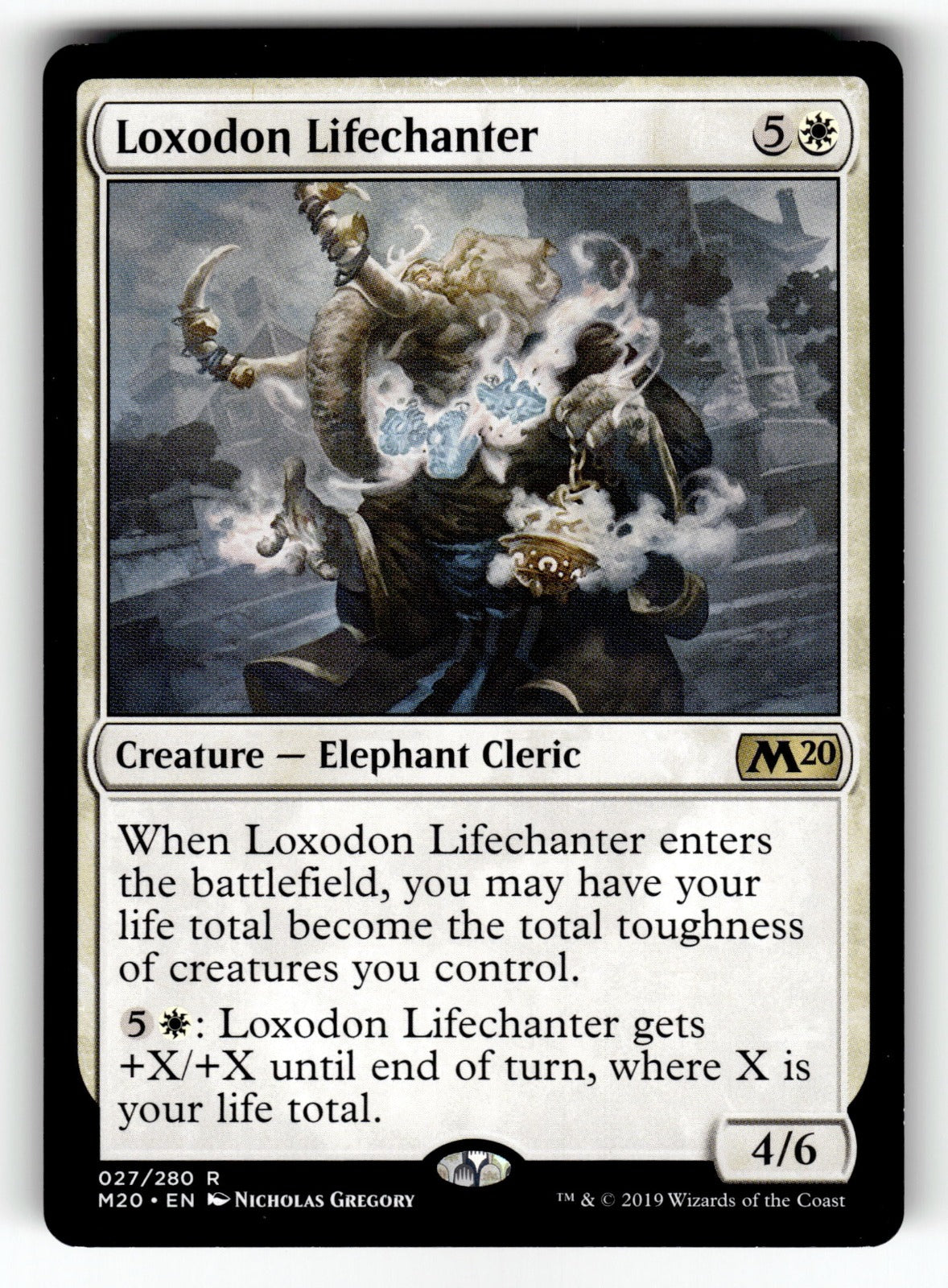 Loxodon Lifechanter – 27 M20: Core Set 2020 R NM