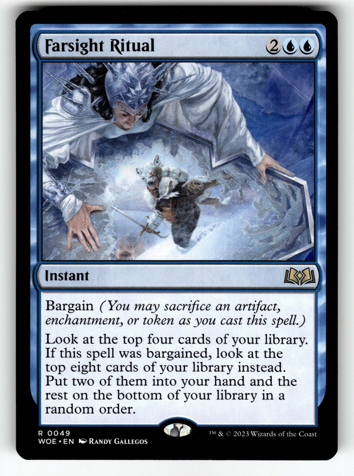 Farsight Ritual – 49 WOE: Wilds of Eldraine R NM