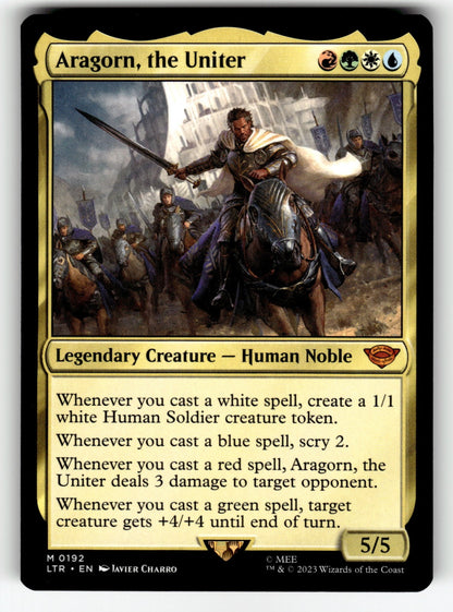 Aragorn, the Uniter – 192 LTR: Universes Beyond: The Lord of the Rings: Tales of Middle-earth M NM