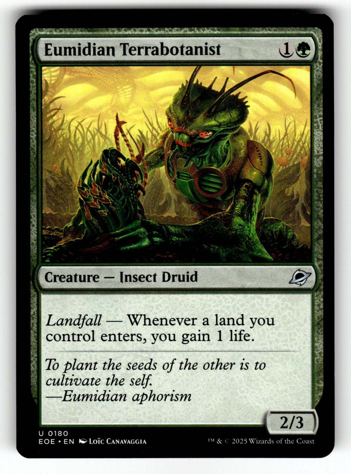 Eumidian Terrabotanist – 180 EOE: Edge of Eternities U NM
