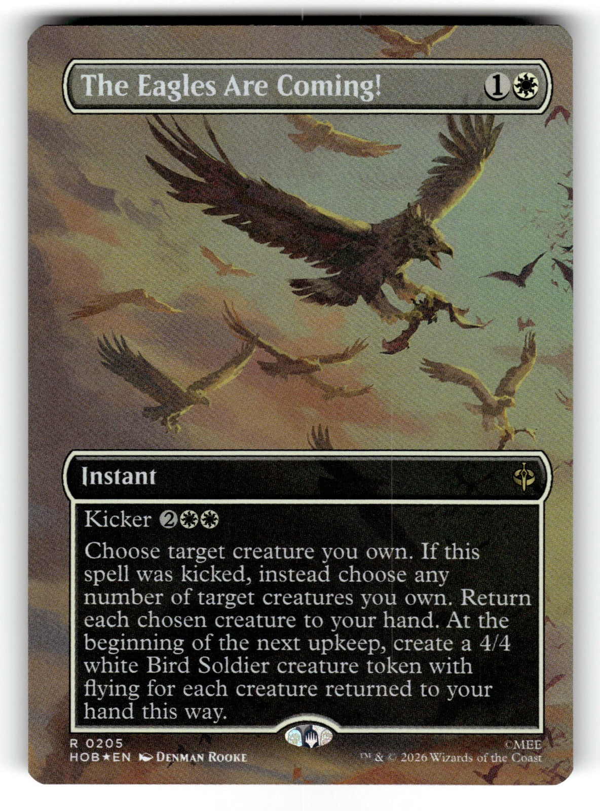 The Eagles Are Coming! (Borderless) – 205 HOB: The Hobbit R Foil NM