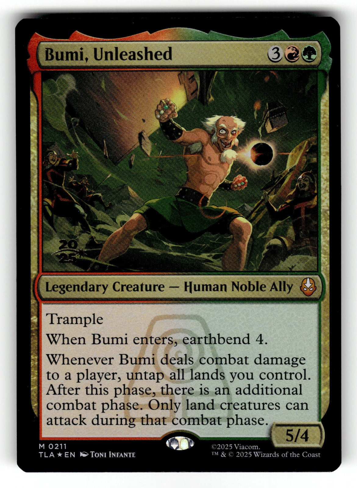 Bumi, Unleashed – 211 PRE: Prerelease Cards M Foil NM