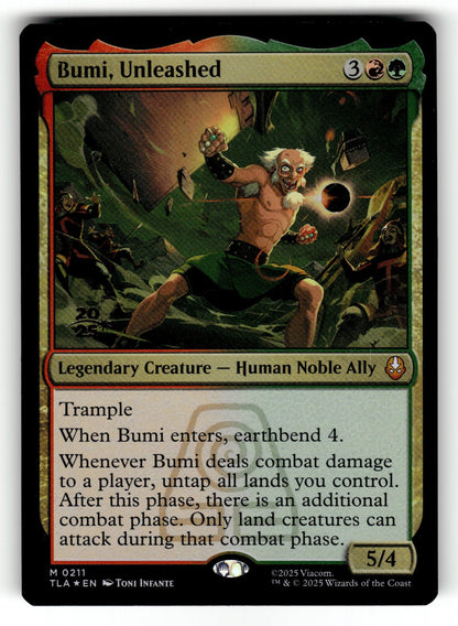 Bumi, Unleashed – 211 PRE: Prerelease Cards M Foil NM