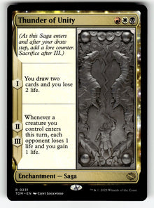 Thunder of Unity – 231 TDM: Tarkir: Dragonstorm R NM