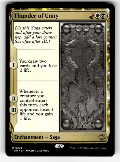 Thunder of Unity – 231 TDM: Tarkir: Dragonstorm R NM