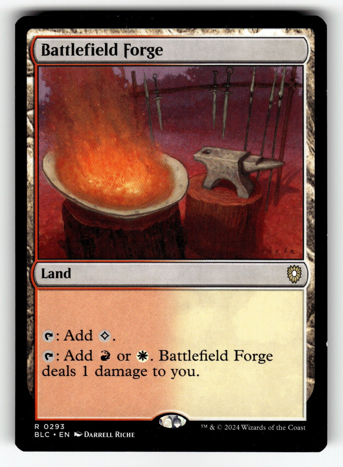 Battlefield Forge – 293 BLC: Commander: Bloomburrow R NM