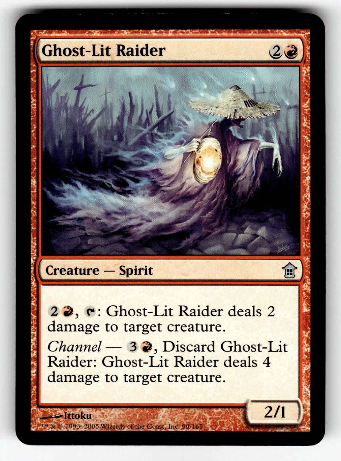 Ghost-Lit Raider – 99 SOK: Saviors of Kamigawa U LP