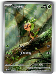 Chespin – 087/086 CRI: ME04: Chaos Rising Illustration Rare Holo NM