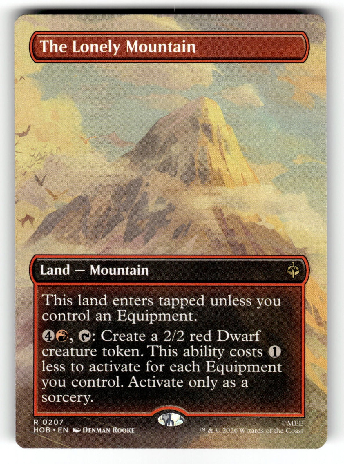 The Lonely Mountain (Borderless) () – 207 HOB: The Hobbit R NM