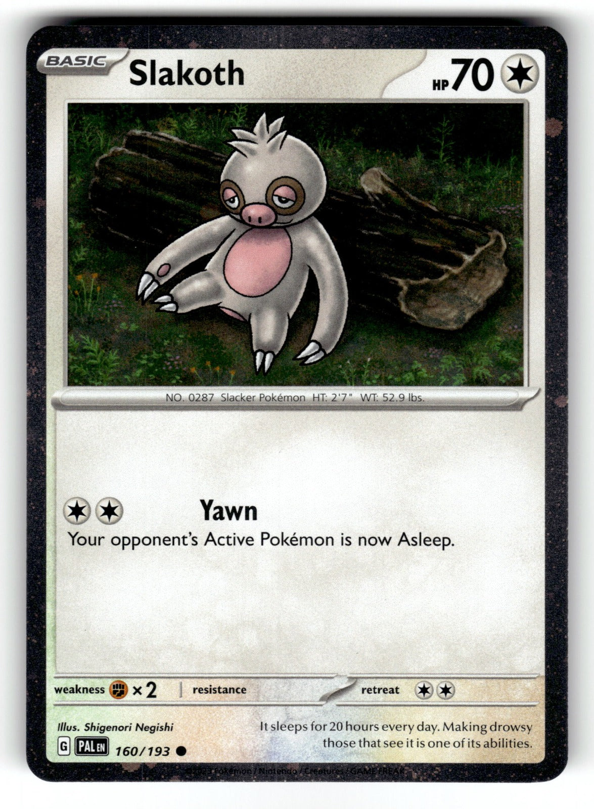 Slakoth (Cosmos Holo) – 160/193 MCAP: Miscellaneous Cards & Products Common Holo NM