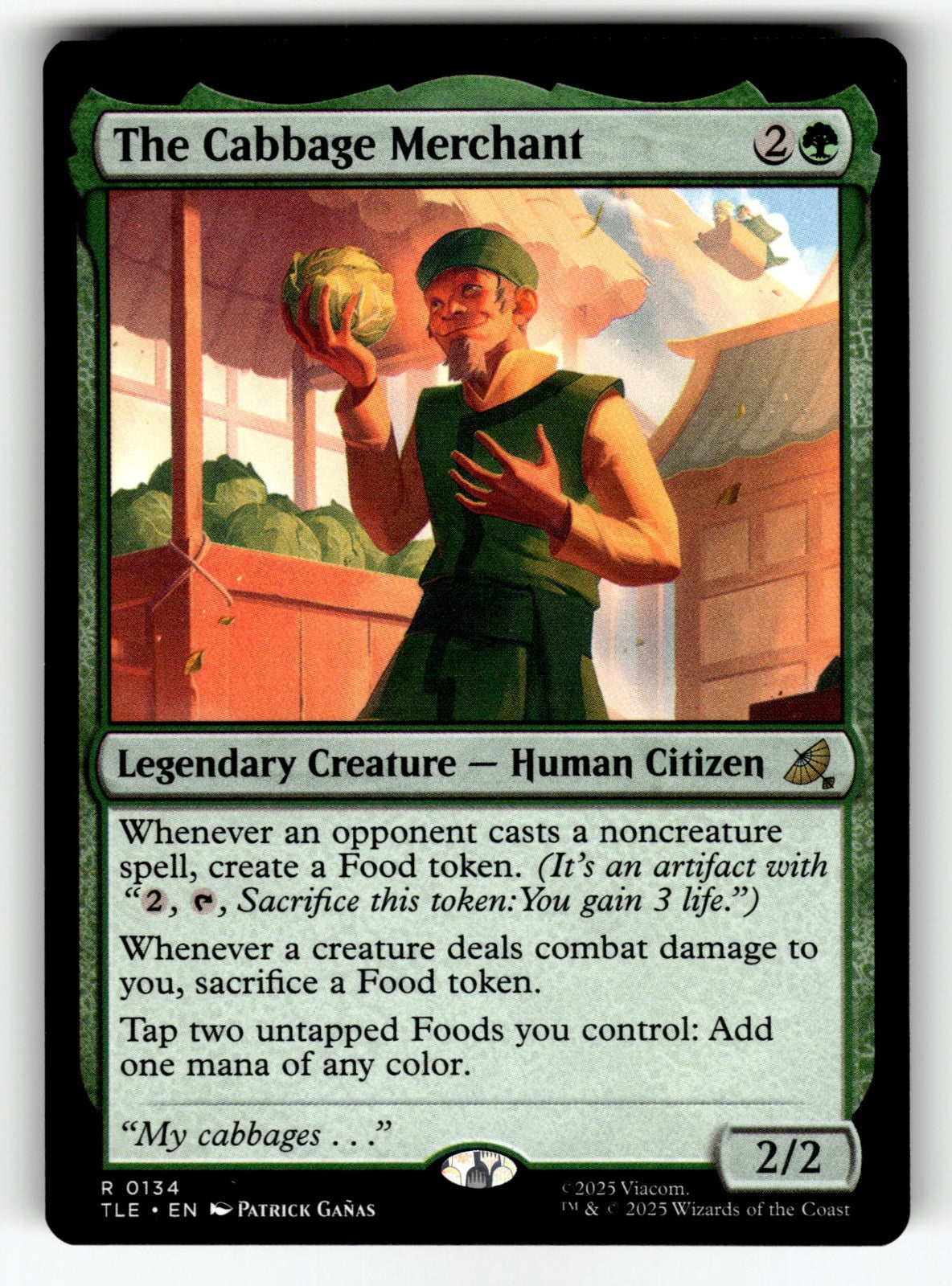 The Cabbage Merchant – 134 TLE: Avatar: The Last Airbender: Eternal-Legal R NM