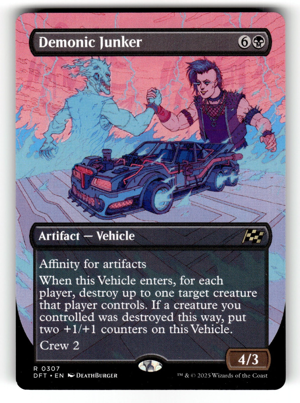 Demonic Junker (Borderless) – 307 DFT: Aetherdrift R NM