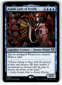 Azami, Lady of Scrolls – 74 CMM: Commander Masters R NM