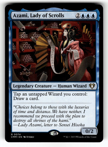 Azami, Lady of Scrolls – 74 CMM: Commander Masters R NM