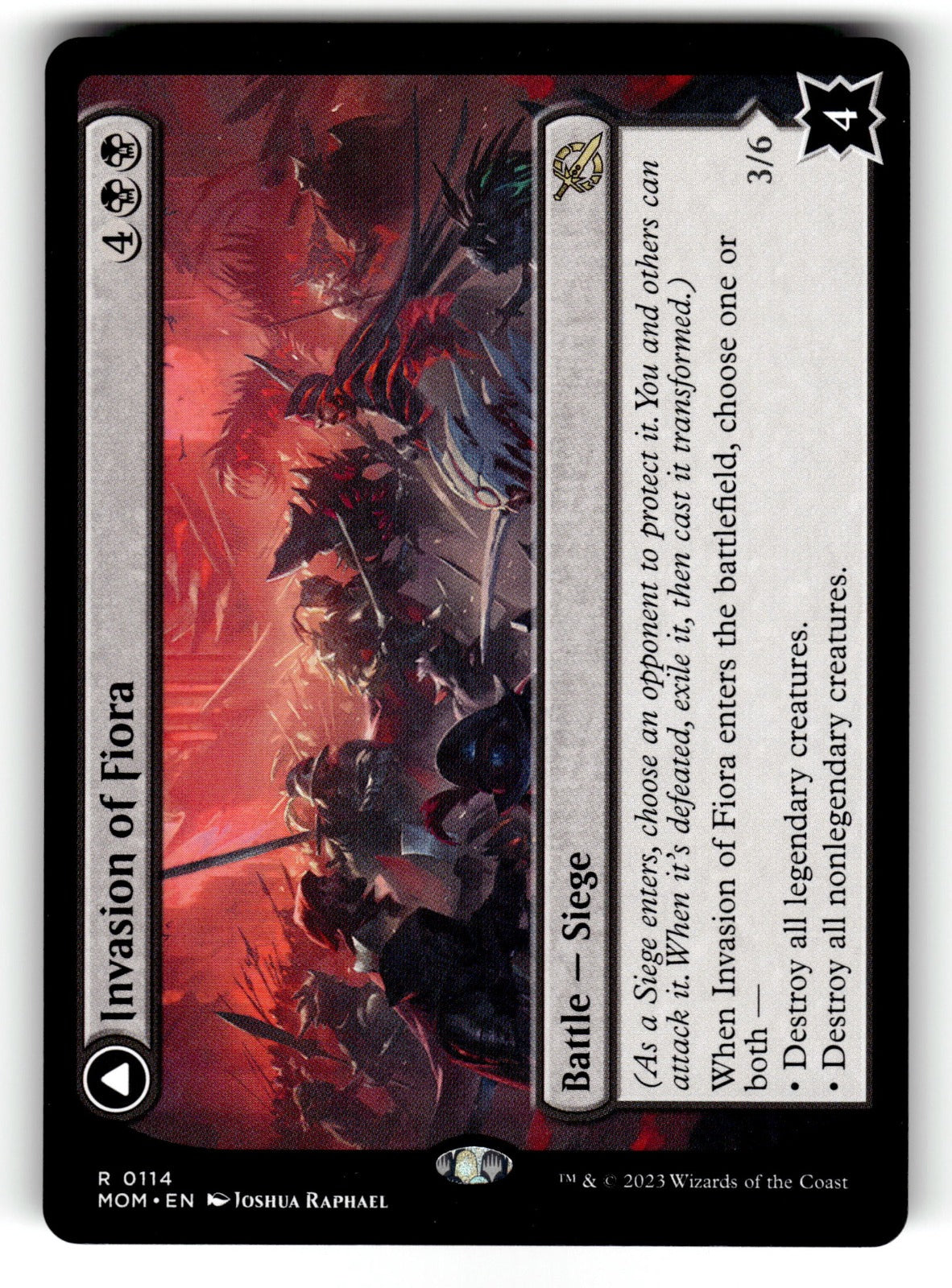 Invasion of Fiora – 114 MOM: March of the Machine R NM
