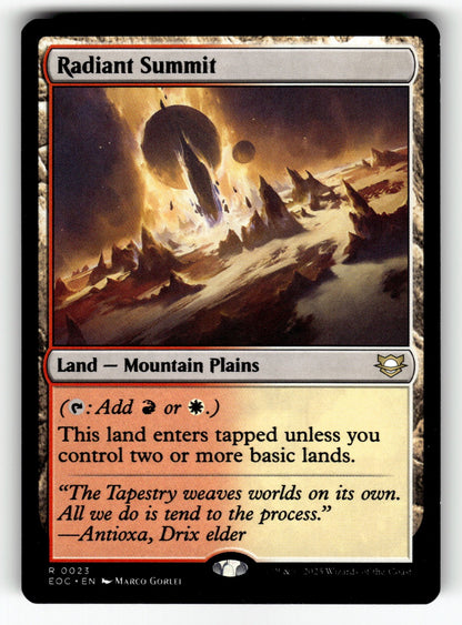 Radiant Summit – 23 EOC: Commander: Edge of Eternities R NM
