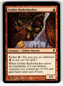 Goblin Bushwhacker – 125 ZEN: Zendikar C LP