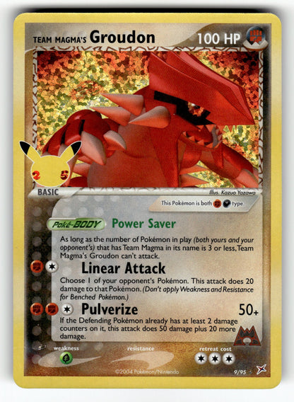 Team Magma's Groudon – 9/95 CCC: Celebrations: Classic Collection Classic Collection Holo NM