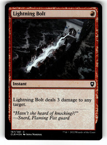 Lightning Bolt – 187 CLB: Commander Legends: Battle for Baldur's Gate C Foil LP