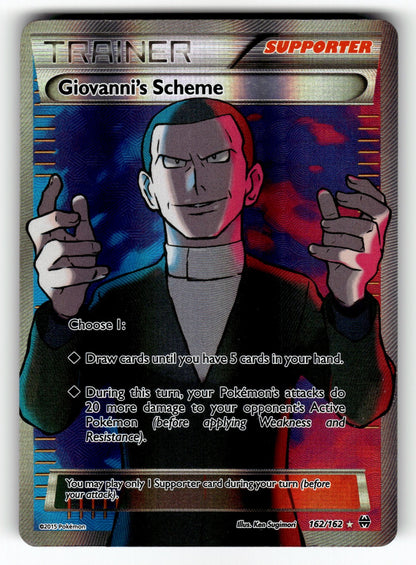 Giovanni's Scheme (Full Art) – 162/162 BKT: XY - BREAKthrough Ultra Rare Holo LP