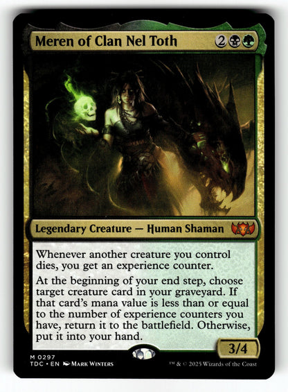 Meren of Clan Nel Toth – 297 TDC: Commander: Tarkir: Dragonstorm M NM