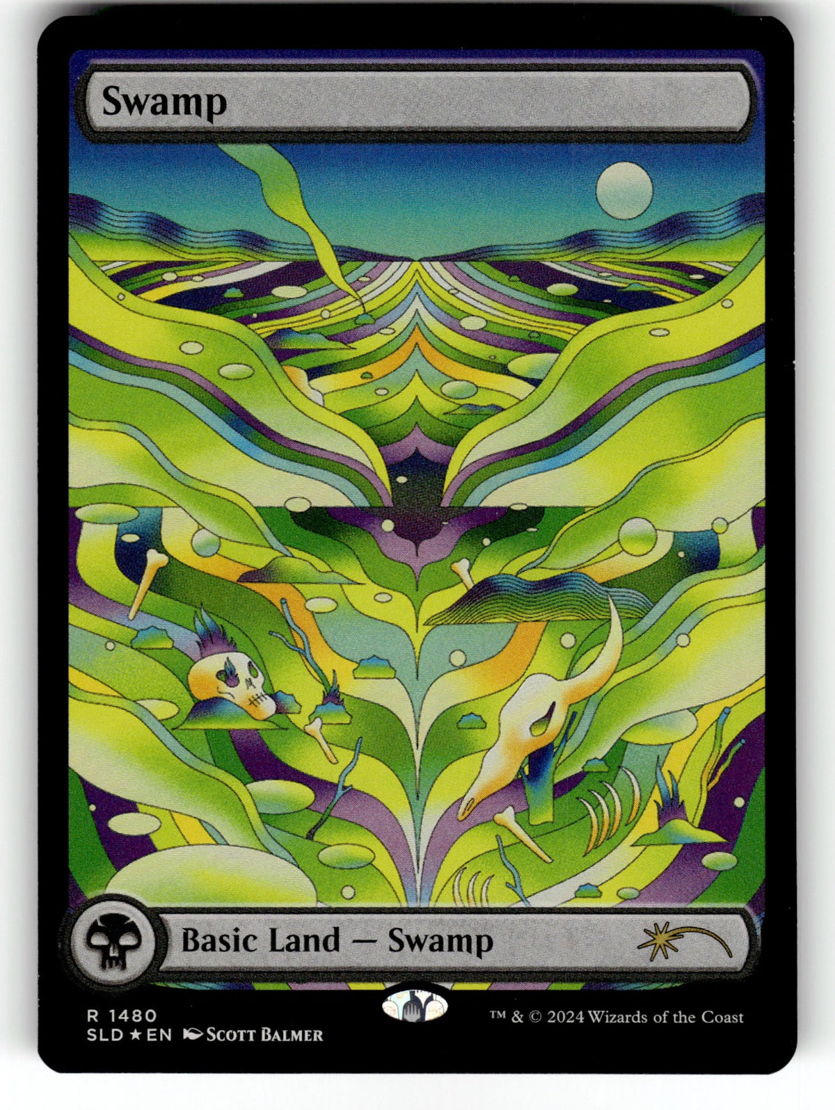 Swamp (Rainbow Foil) – 1480 SLD: Secret Lair Drop Series R Foil LP