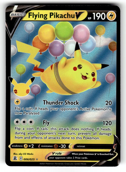 Flying Pikachu V – 006/025 CLB: Celebrations Ultra Rare Holo LP