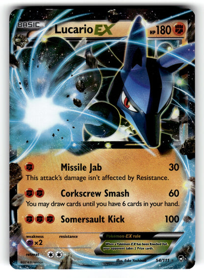 Lucario EX – 54/111 FFI: XY - Furious Fists Ultra Rare Holo LP