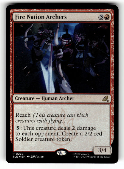 Fire Nation Archers – 237 TLE: Avatar: The Last Airbender: Eternal-Legal R Foil NM