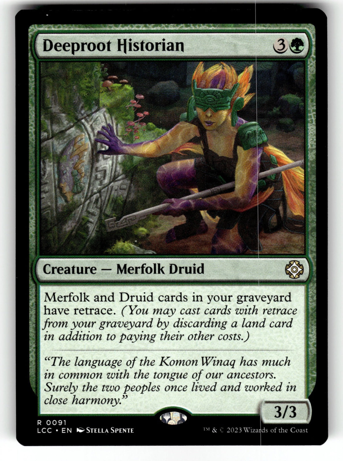 Deeproot Historian – 91 LCC: Commander: The Lost Caverns of Ixalan R NM