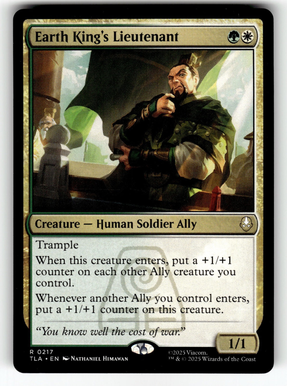 Earth King's Lieutenant – 217 TLA: Avatar: The Last Airbender R NM