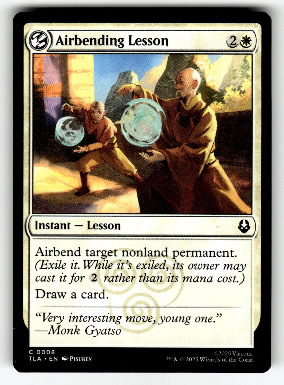 Airbending Lesson – 8 TLA: Avatar: The Last Airbender C NM