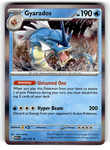 Gyarados – 130/165 MEW: SV: Scarlet & Violet 151 Rare Holo NM
