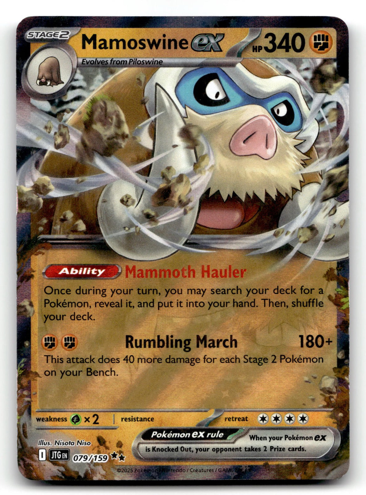 Mamoswine ex - – 079/159 JTG: SV09: Journey Together Double Rare HoloNM