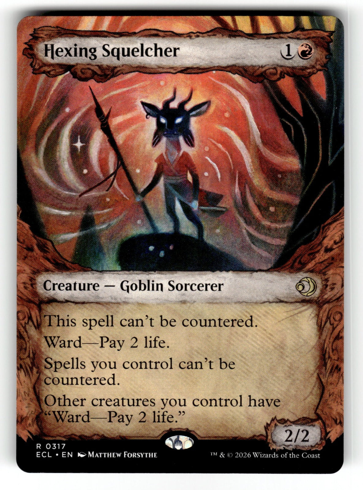 Hexing Squelcher (Showcase) – 317 ECL: Lorwyn Eclipsed R NM