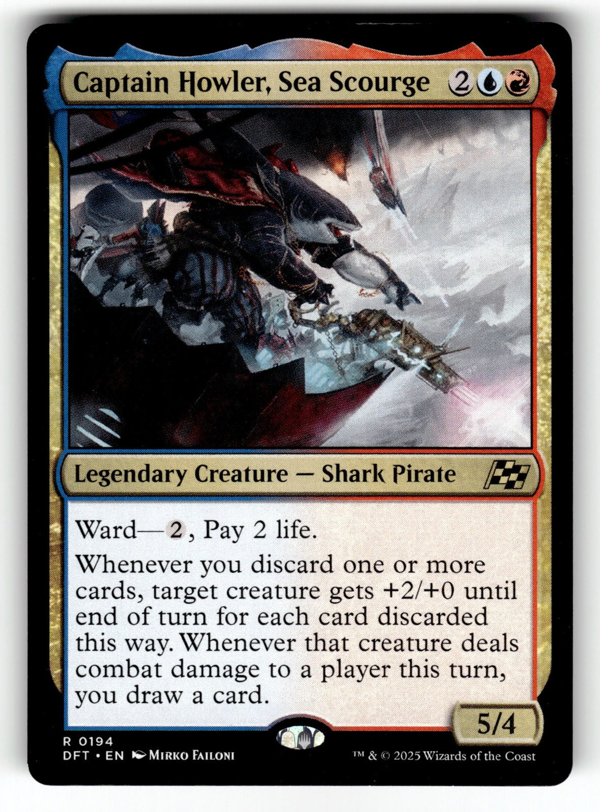 Captain Howler, Sea Scourge – 194 DFT: Aetherdrift R NM