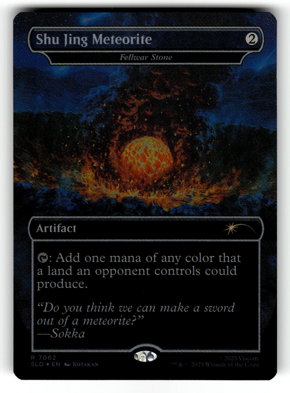 Shu Jing Meteorite - Fellwar Stone (Rainbow Foil) – 7062 SLD: Secret Lair Drop Series R Foil LP