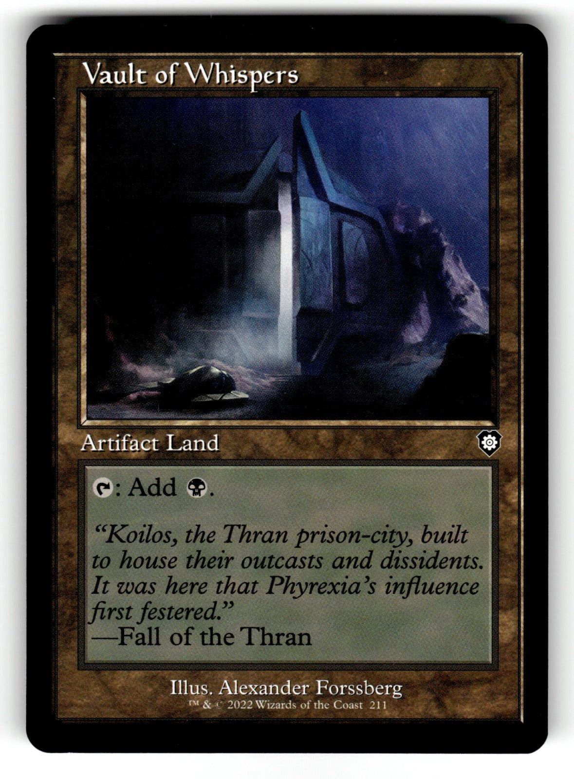 Vault of Whispers (Retro Frame) – 211 BRC: Commander: The Brothers' War C NM
