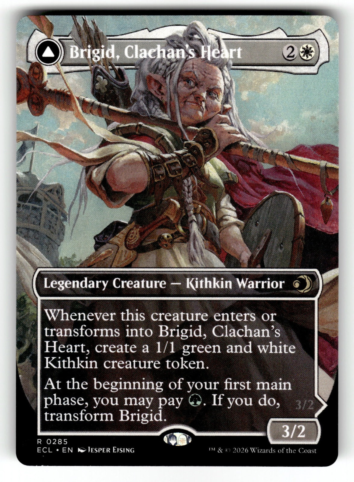 Brigid, Clachan's Heart (Borderless) – 285 ECL: Lorwyn Eclipsed R NM