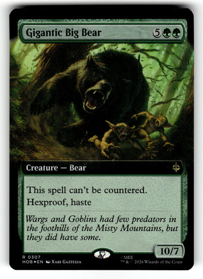 Gigantic Big Bear (Extended Art) – 307 HOB: The Hobbit R Foil LP