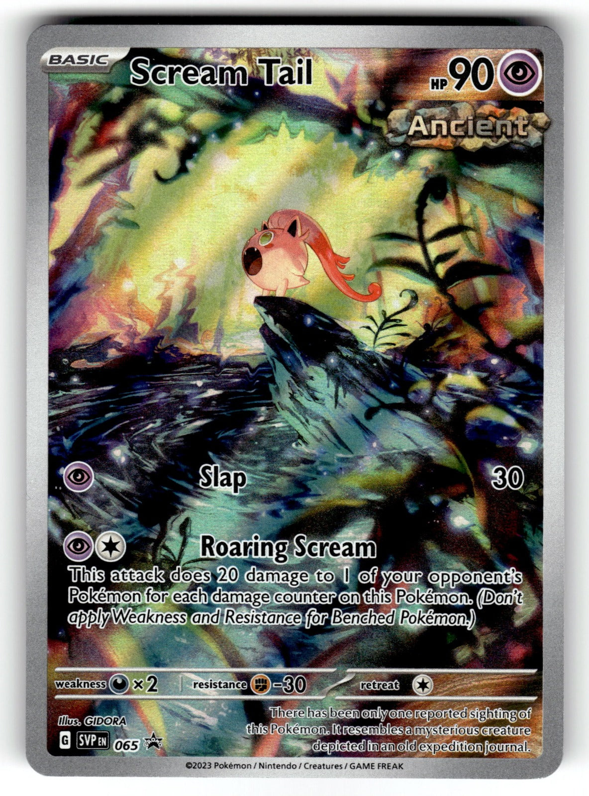 Scream Tail (Pokemon Center Exclusive) – 065 SVP: SV: Scarlet & Violet Promo Cards Promo Holo NM