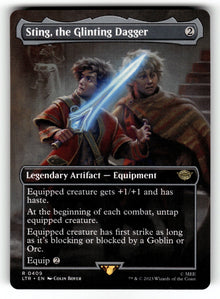 Sting, the Glinting Dagger (Borderless) – 409 LTR: Universes Beyond: The Lord of the Rings: Tales of Middle-earth R NM