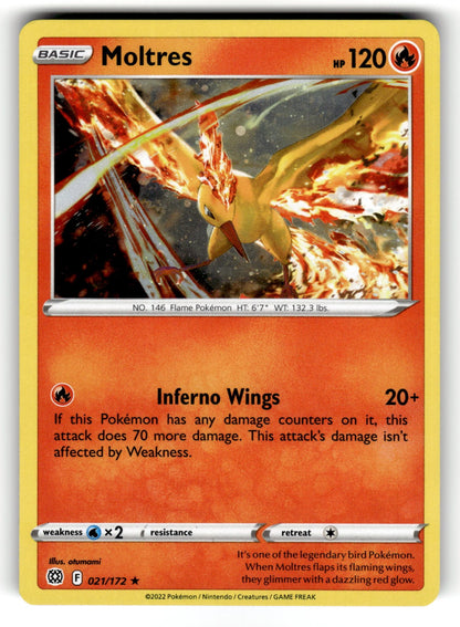 Moltres – 021/172 SWSH09: SWSH09: Brilliant Stars Holo Rare NM