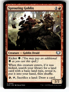 Sprouting Goblin – 90 EOC: Commander: Edge of Eternities U NM